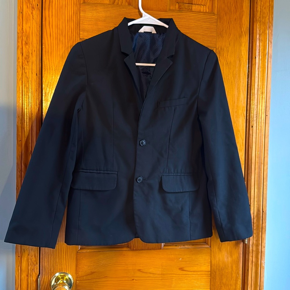 Boys Cat and Jack size 12 black blazer 2 button